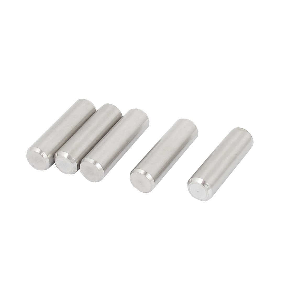 8mm x 28mm 304 Stainless Steel Dowel Pins Fasten Elements Silver Tone 5pcs