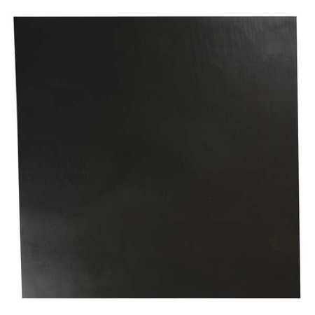 E. JAMES 1/8' High Grade Buna-N Rubber Sheet, 12'x12', Black, 70A, 5346-1/8HGA