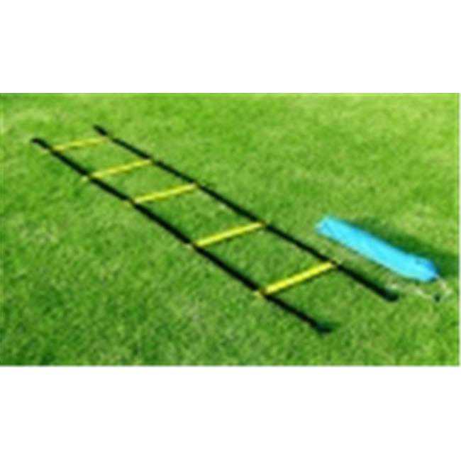 Sportime 29. 5 Ft. x 16. 5 inch Agility Ladder Single Wide Rungs, Yellow & Black