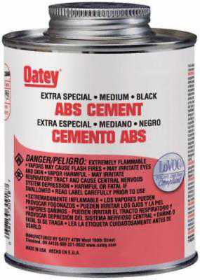 8 Oz Black Extra Special Medium Bodied Abs Pipe Cement 2PK