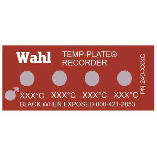 WAHL 240-087C Non-Rev Temp Indicator, Mylar, PK10