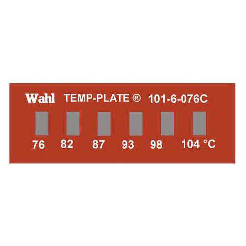 WAHL 101-6-076C Non-Rev Temp Indicator, Mylar, PK10
