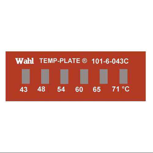 WAHL 101-6-043C Non-Rev Temp Indicator, Mylar, PK10