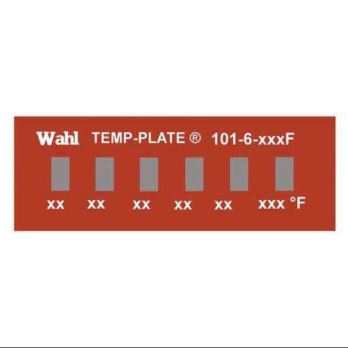 WAHL 101-6-230F Non-Rev Temp Indicator, Mylar, PK10