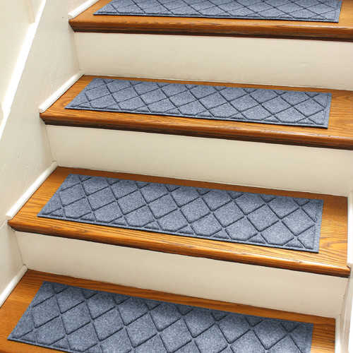 Bungalow Flooring Aqua Shield Bluestone Argyle Stair Tread (Set of 4)