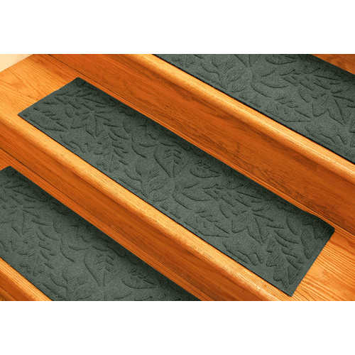 Bungalow Flooring Aqua Shield Evergreen Fall Day Stair Tread (Set of 4)