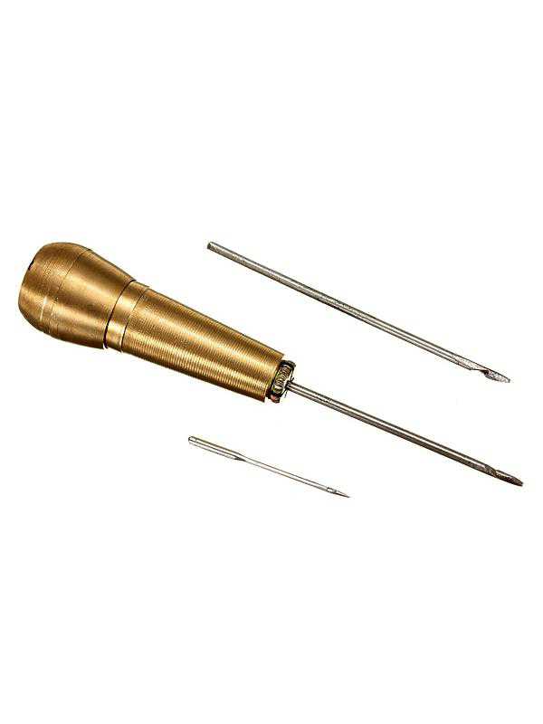 Canvas Tent Stitch Hook Repair Sewing Awl Hand Stitcher Leather Shoes Craft Needle Kit Tool Hot