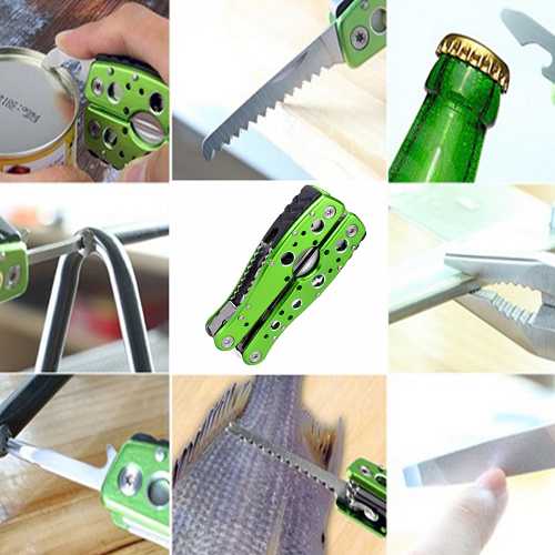 Jakemy 9-in-1 Multi Tool Folding Pliers w/Knife, Bottle Opener & Screwdriver