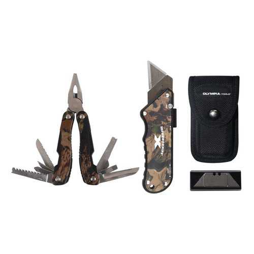 Olympia Tools Turboknife X Camo And Multifunction Pliers Set