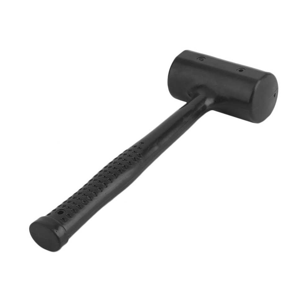 2017 New Professional No Elasticity Dead Blow Rubber Hammer Mallet Double-faced Shock Absorbing with A Steel Handle