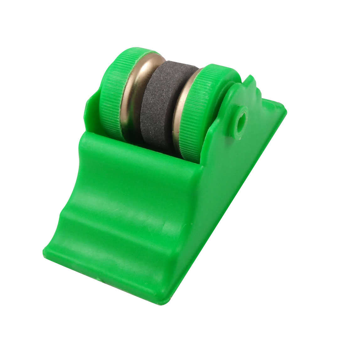 Unique Bargains Green Plastic Shell Abrader Whetstone Grit Sharpener Tool