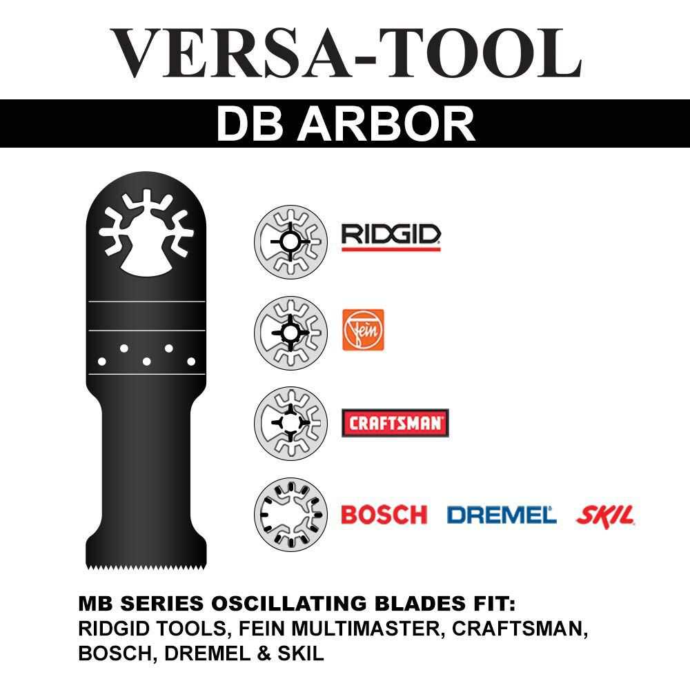 Versa Tool DB1G 10mm Stainless Steel Saw Blade Compatible with Fein Multimaster, Dremel, Bosch, Craftsman, Ridgid Oscillating Tools