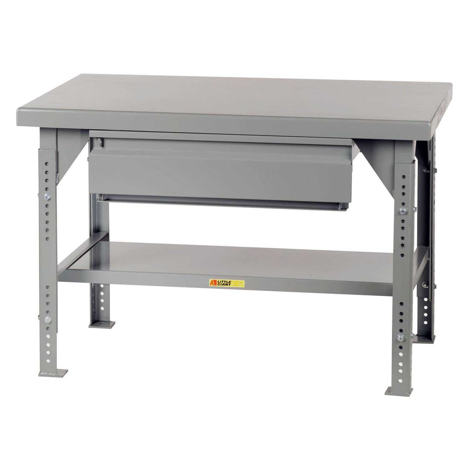 Little Giant Heavy-Duty Workbench with Drawer - Adjustable - 30 x 48 in.