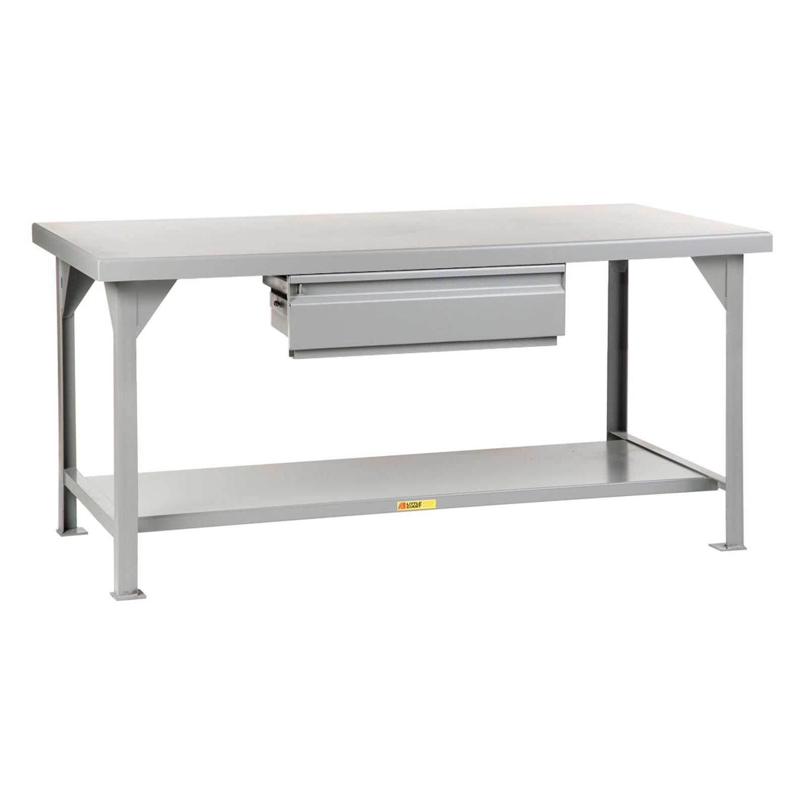 Little Giant Heavy-Duty Workbench with Drawer - Fixed - 36 x 60 in.
