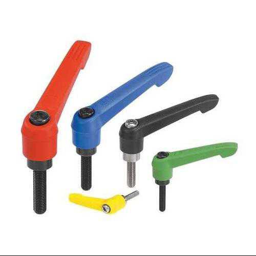 KIPP 06610-4122X90 Adjustable Handles, 3.54, M12, Orange