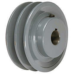 3.25' X 1' Double Groove AK Fixed Bore Pulley # 2AK32X1