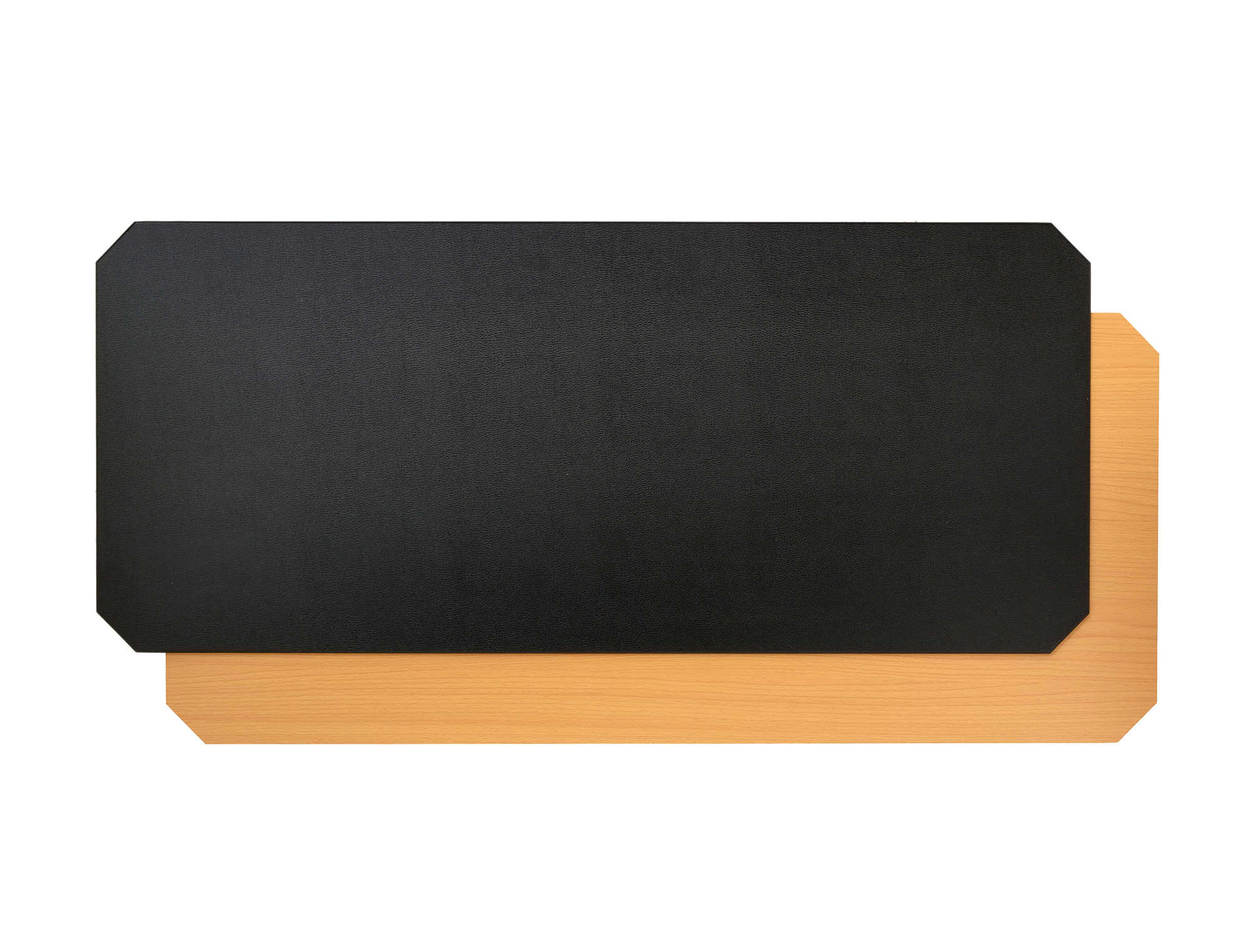 HSS Black/Wood Color Reversible Solid Work Surface, Fits on 18' x 48' wire shelf, 2-PACK
